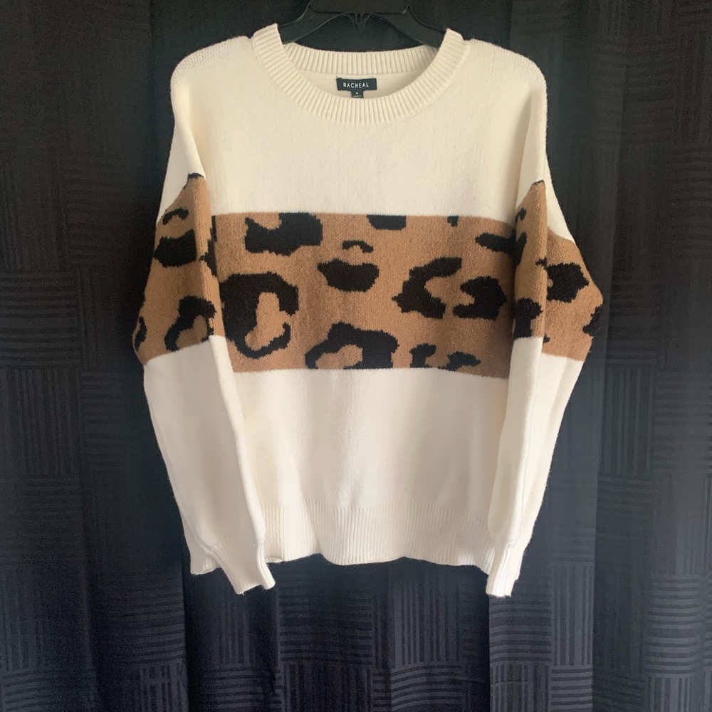 Animal print sweater.  Size medium.